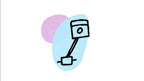 Engine Piston Icon Stock Footage 343883803