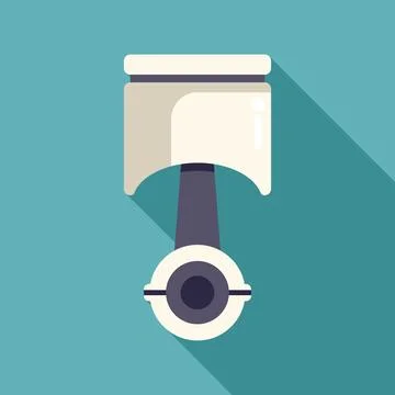 Engine piston moving up and down inside combustion chamber イラスト素材