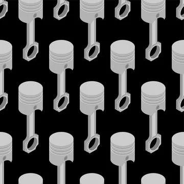 Engine piston pattern seamless. motorcycle pistons background. Car workshop t 스톡 일러스트
