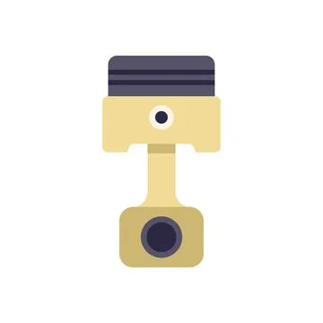 Engine piston working cycle showing compression stroke icon Stock Illustration