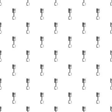 Engine pistons with connecting rod seamless pattern 스톡 일러스트