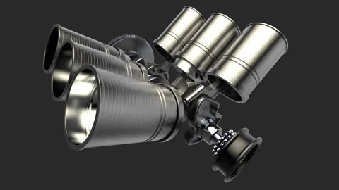 Engine Pistons V6 Stock Footage 148361996