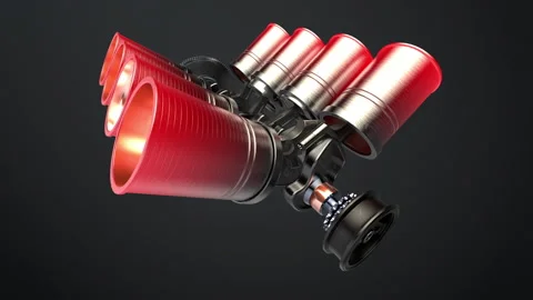 Engine Pistons V8 Stock Footage 148467677