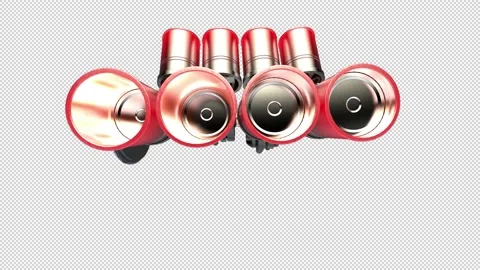 Engine Pistons V8 Stock Footage 148664097