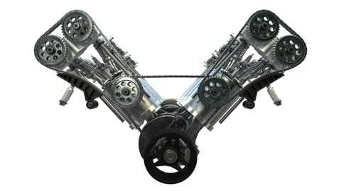 Engine Pistons V8 Stock Footage 149073933