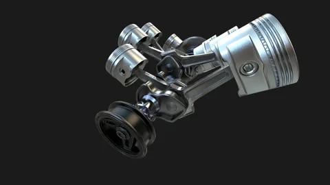 Engine Pistons V8 Stock Footage 149114657