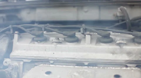 Engine problems in car Stock Footage 22923526