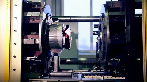 Engine production factory. Electric engine production process Video stock 60456860