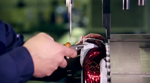 Engine production factory. Electric engine production process Video stock 60564827