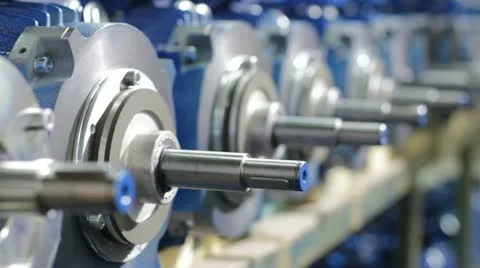 Engine production line Stock Footage 10864658