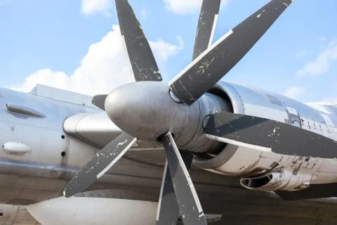 Engine propeller aircraft Stock Photos
