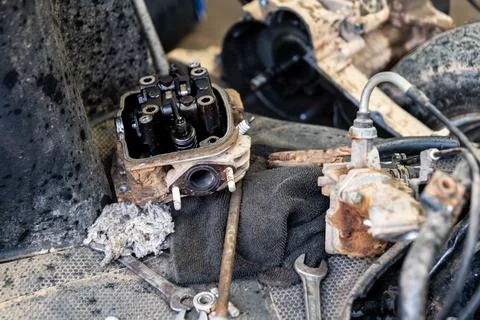 Engine Repair Closeup Фото