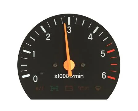 Engine revolution meter Stock Photos