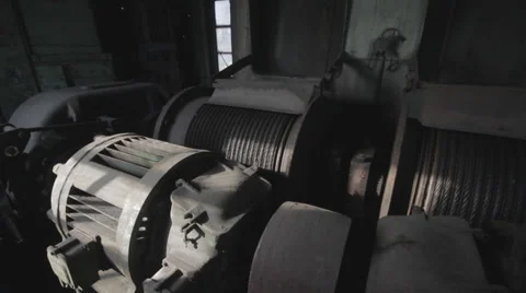 Engine room crane Stock Footage 38085099