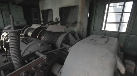 Engine room crane Stock Footage 38085105