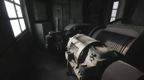 Engine room crane Stock Footage 38085111