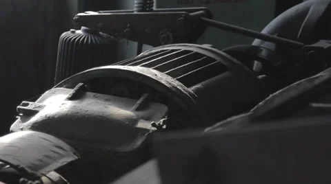 Engine room crane Stock Footage 38086260