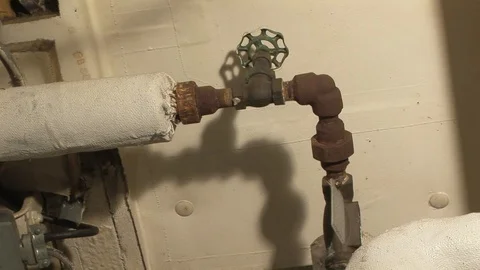 Engine room Pipes on Coast Guard Cutter in Baltimore, Maryland USA Stock Footage 105547052