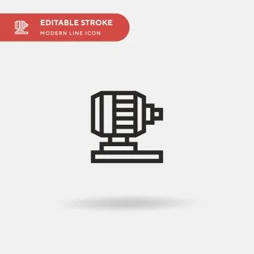 Engine Simple vector icon. Illustration symbol design template for web mobile Stockillustratie