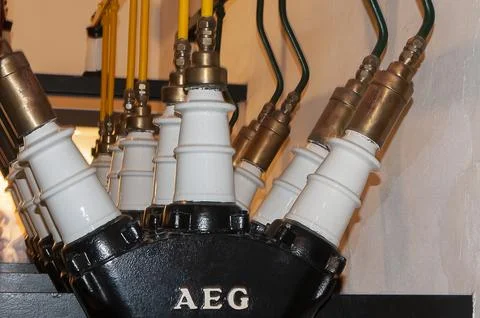Engine spark plugs Stock Photos