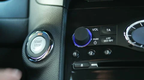 Engine start button Stock Footage 62565486
