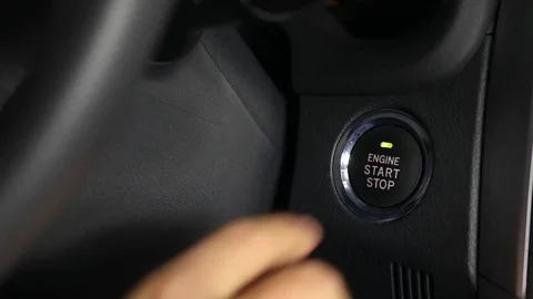 Engine Start Button Stock Footage 80927351