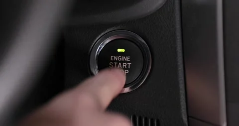 Engine Start Button Stock Footage 142287066
