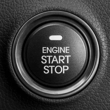 Engine start button Stock Photos