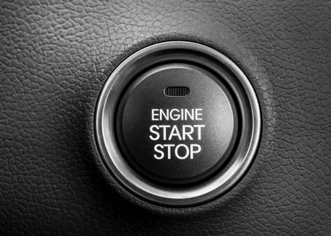 Engine start button Stock Photos