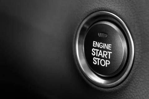 Engine start button Stock Photos