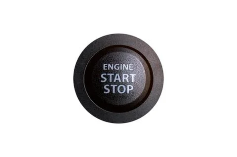 Engine start button. Stock Photos