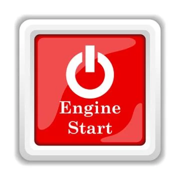 Engine start icon. internet button on white background.. Stock Illustration