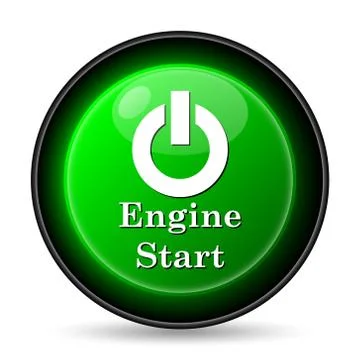  engine start icon. internet button on white background.. Stock Illustration