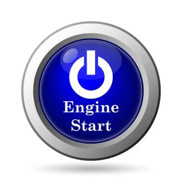 Engine start icon. Internet button on white background.. Stock Illustration