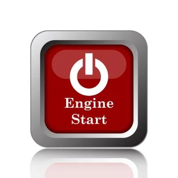Engine start icon. Internet button on white background. イラスト素材