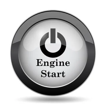 Engine start icon. Internet button on white background.. イラスト素材