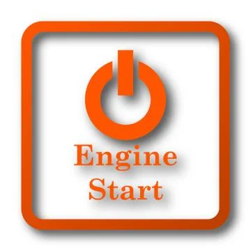 Engine start icon. Internet button on white background.. イラスト素材
