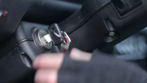 Engine Start Key Stock Footage 84271916