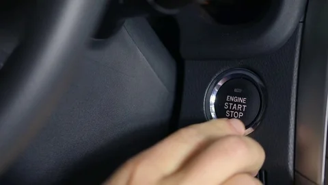 Engine Start Stop Button Stock Footage 82287764