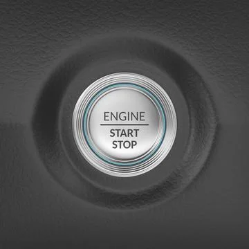 Engine start stop button Illustrazione stock
