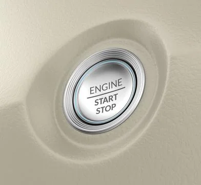 Engine start stop button Stock-Illustration