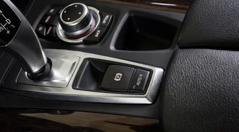 Engine start stop button Stock Photos