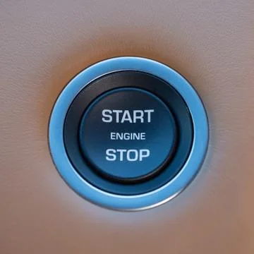 Engine Start Stop Button Stock Photos