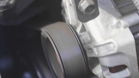 Engine Starter Starts Up the Shuts down Close Up 60 Frames Per Second 스톡 동영상 113927967