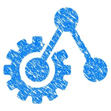 Engine Structure Grunge Icon Stock Illustration