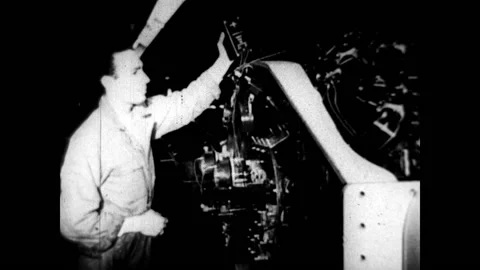 Engine Testing 1945 Stock Footage 217974698