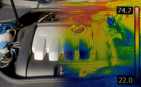Engine Thermal Image Stock Photos