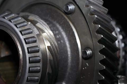 Engine Transmission Gear Assembly Component Abstract Close-up Stock Photos