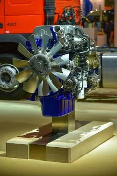 Engine Volvo D13C Stock Photos