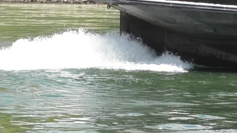Engine wave of a cargo ship Stock Footage 341131439
